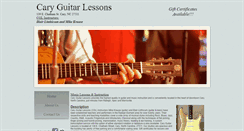 Desktop Screenshot of caryguitarlessons.com